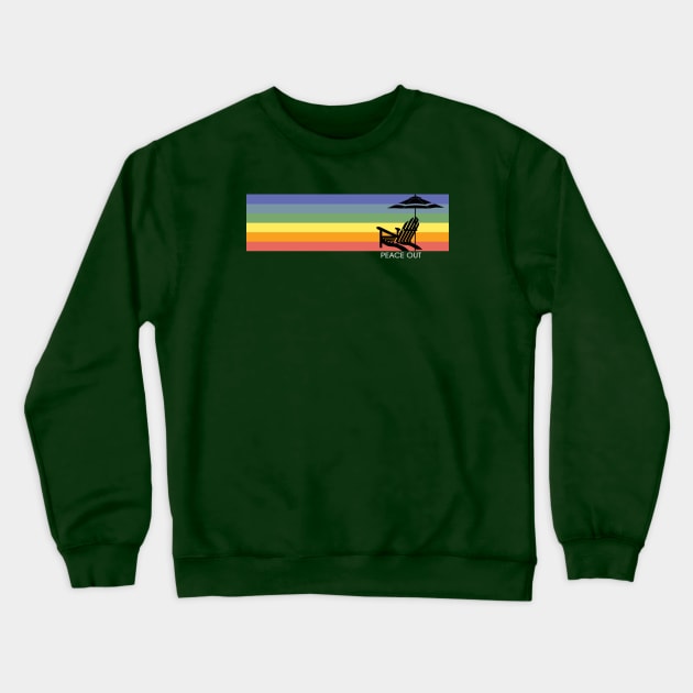 Peace Out Crewneck Sweatshirt by Mint Tees